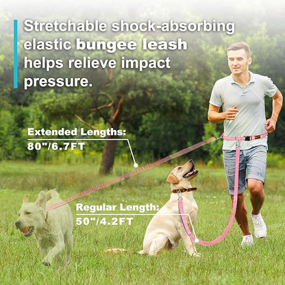 Hands Free Dog Leash 4.2-6.7 Feet 34-61 Inch