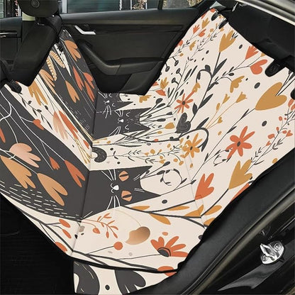 AFPANQZ Floral Cat Car Dog Cat Seat Cover