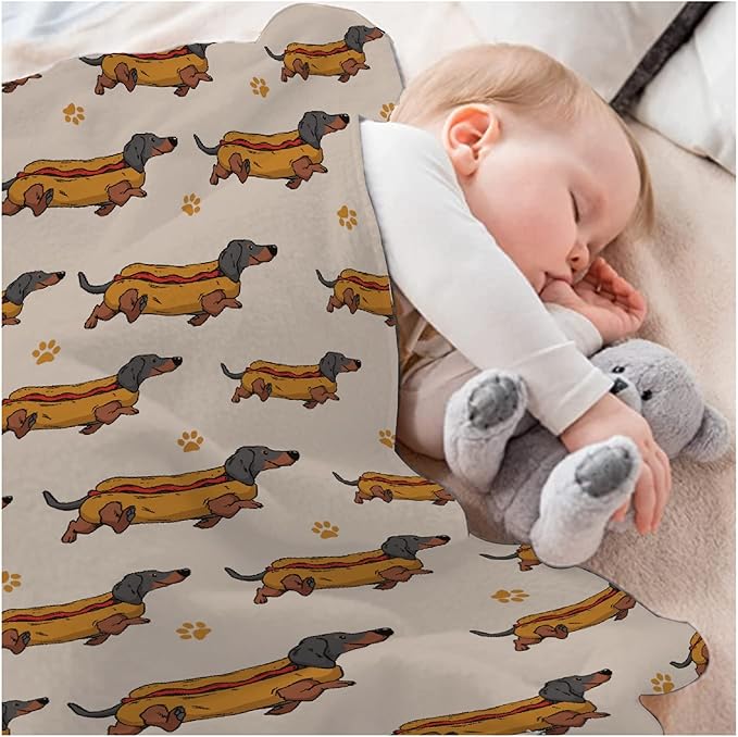 Dachshund Dog Blankets Puppy Blanket 30x40 in
