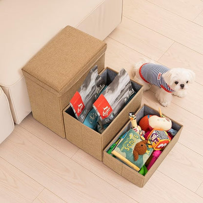 Uross Dog Stairs with Storage 3-Steps