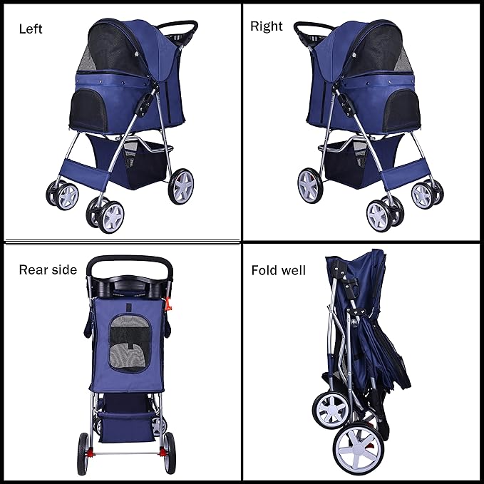 Elevon Pet Stroller 4 Wheels