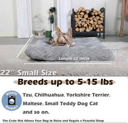 Crate Pads for Dog Cages Dog Bed for Small Dogs Crate Washable 22 inch Dog Crate Bed Dog Mats for Sleeping 15 lbs