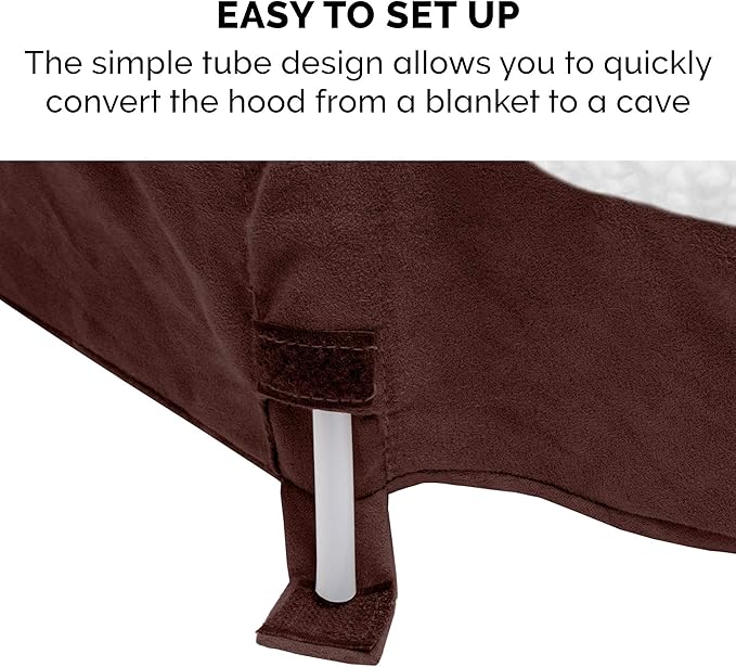 Furhaven 35" Round Cooling Gel Dog Bed for Large/Medium Dogs w/ Removable Washable Cover 50 lbs 35-inch