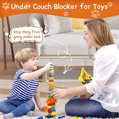 5" H Under Couch Blocker, 5-Pack | Prevents Toys & Pets from Going Under Furniture - Stops Dogs & Robotic Sweeper Stuck