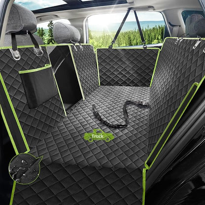 nzonpet Dog Back Seat Covers for Trucks 100% Waterproof F150- Green