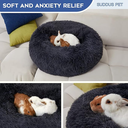 suddus Calming Dog Bed with Blanket Attached