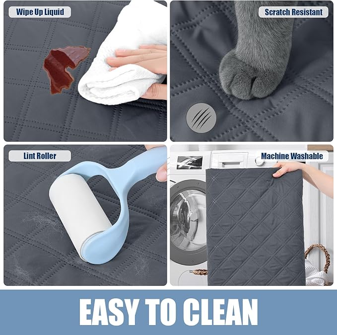 smiry Waterproof Dog Blanket (52"x82", Dark