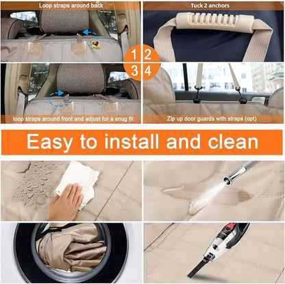 Xlarge Dog Car Seat Cover for Back Seat Dog Seat Cover Hammock for Truck SUV