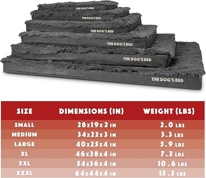 The Dog’s Bed Orthopedic Memory Foam Dog Bed 40x25, Pain