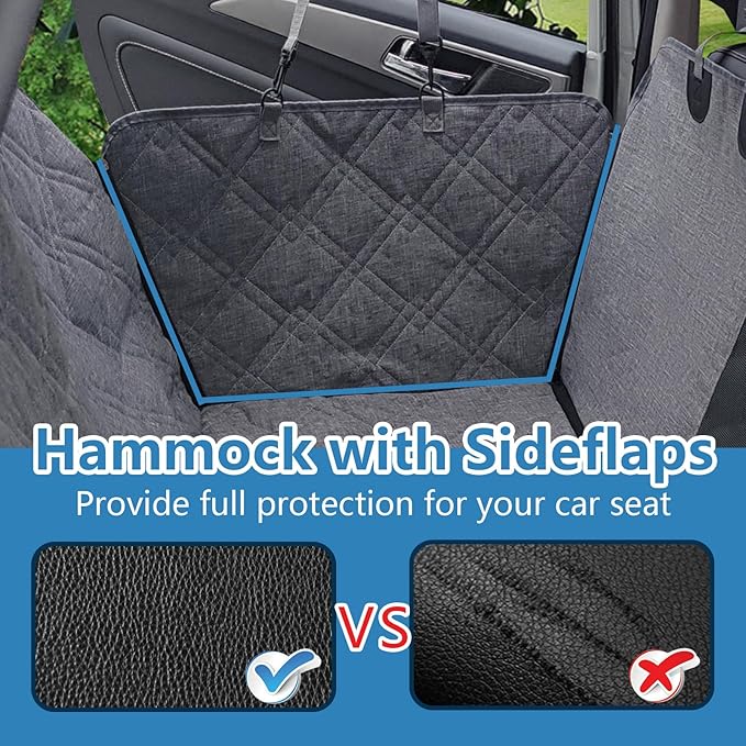 Dog Car Seat Cover for Pets 100% Waterproof 900D Heavy