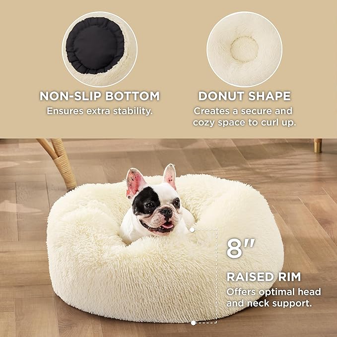 Bedsure Calming Dog Bed for Small Dogs 25 lbs 23 inches