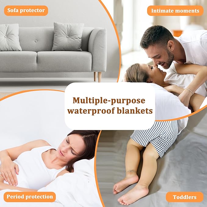 Kritter Planet Love Waterproof Bed Blankets for Couples