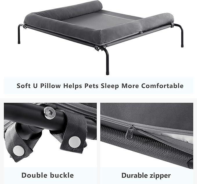 Cooling Elevated Dog Bed for Large Dogs