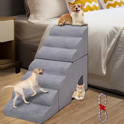32 Inches Dog Stairs& Steps for High Beds 30D Density