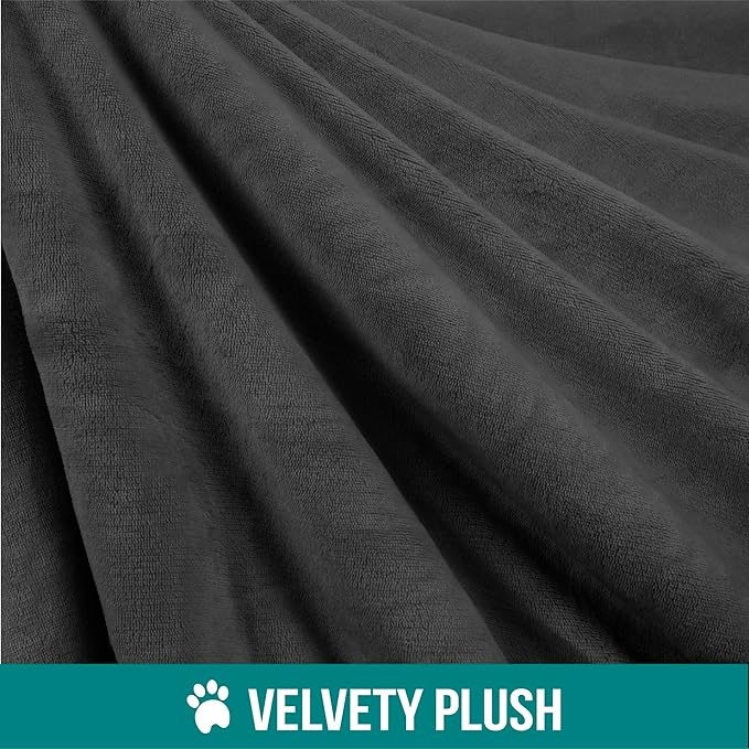 PetAmi Waterproof Dog Blanket For Small Medium Dog 29x40 Charcoal