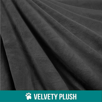 PetAmi Waterproof Dog Blanket For Small Medium Dog 29x40 Charcoal