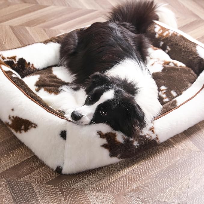 Bedfolks Dog Beds for Large Dogs 36 Inches