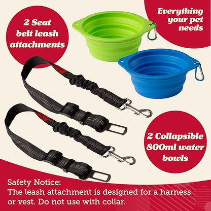 Lusso Gear Dog Car Seat Cover for Back Seat 100% Waterproof,