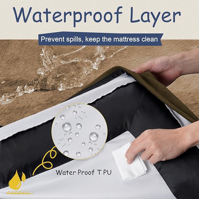 Orthopedic Washable Large Dog Bed: XXLarge Dog Bed Bolster Waterproof