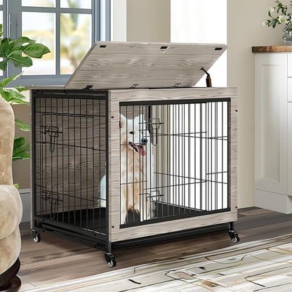 NicBex Dog Crate Furniture 38.3" L