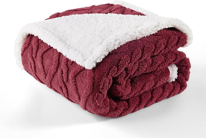 Bedsure Waterproof Dog Blankets for Large Dogs 40"x50", Burgundy