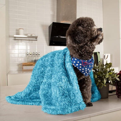 MACEVIA Fluffy Fleece Dog Blankets (24x29 Inch,