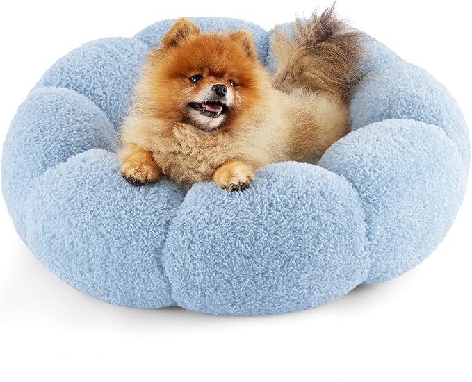 Lesure Calming Small Dog Bed 25 lbs, 23"