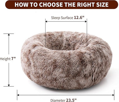 Calming Dog Bed for Large Cats and Dogs 23.5'')