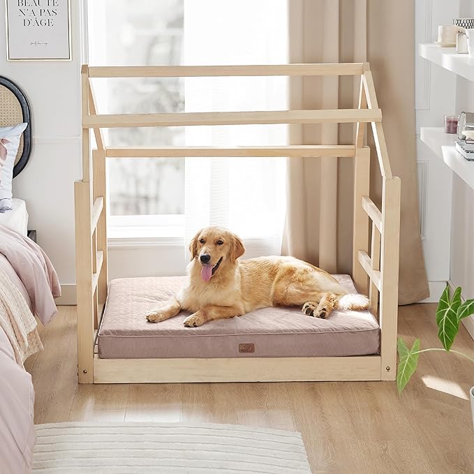 Bedsure Orthopedic Dog Bed for Extra Large Dogs 2-Layer Thick (44x32x4 Inches),