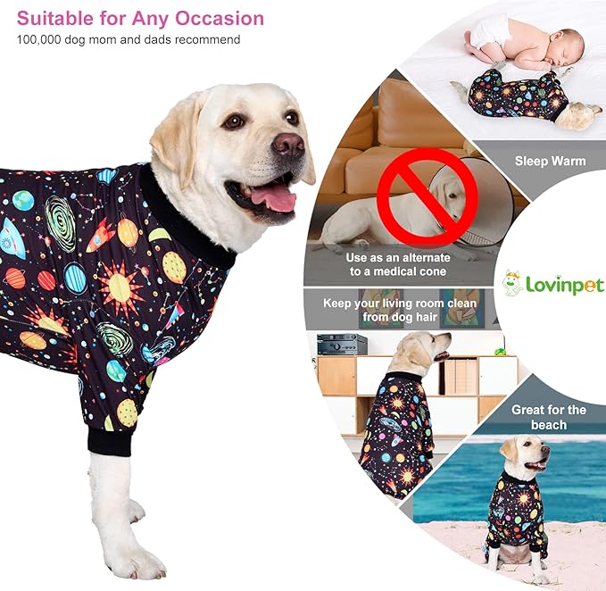 LovinPet Big Dogs Onesies: Big Dog Pajamas /2XL