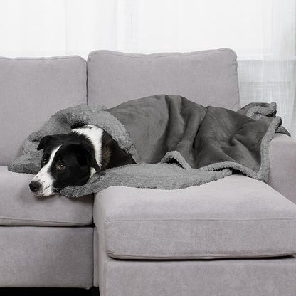 Furhaven Waterproof & Self-Warming Throw Blanket for Dogs & Indoor Cats
