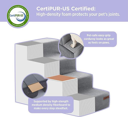 Lesure Dog Stairs for Small Dogs 5 Steps