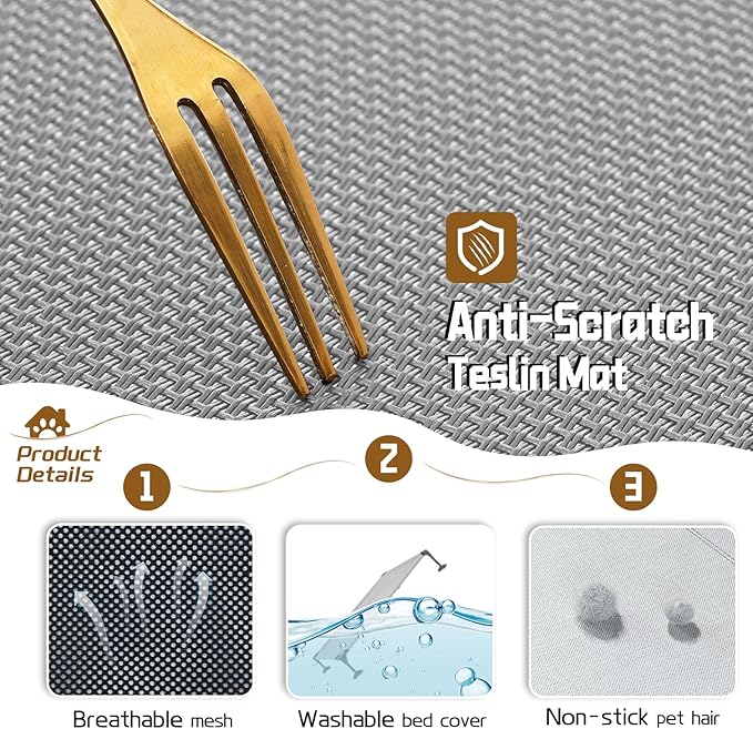 Elevated Dog Bed with 2024 Newest Canopy