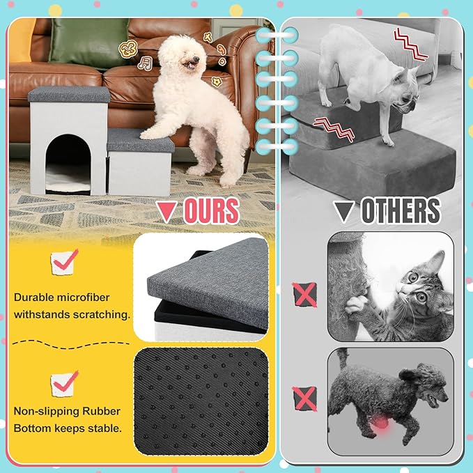 Dog Stairs for High Beds 22 inches(2