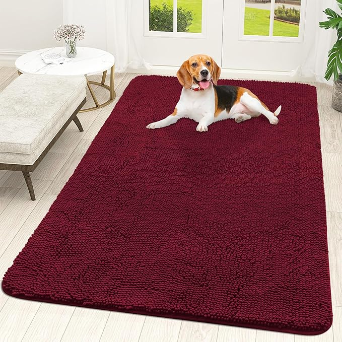 OLANLY Dog Door Mat for Muddy Paws 59x35