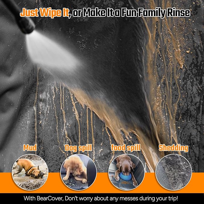 Back Seat Extender for Dogs，Heavy Duty Leatherette Dog 500lbs，Travel Dog