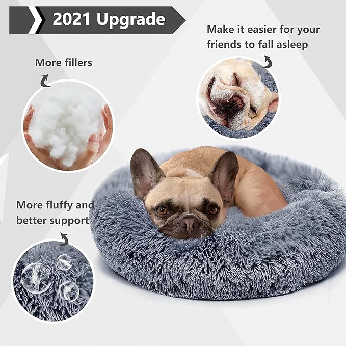 Small Calming Dogs Bed for Small Dogs Anti-Anxiety