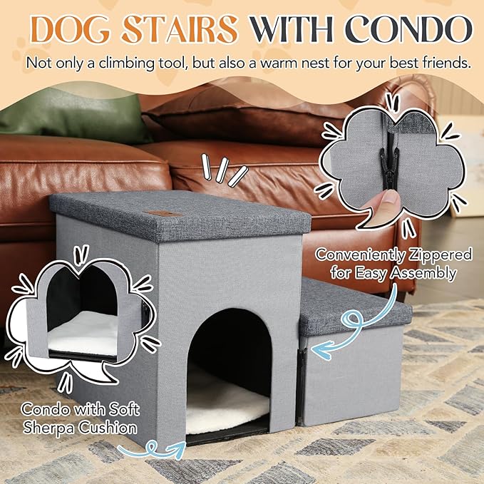 Dog Stairs for Small Dogs 22 in(2