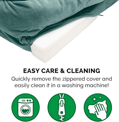 Furhaven Orthopedic Dog Bed for Large Dogs w/ Removable Bolsters & Washable Cover 125 lbs