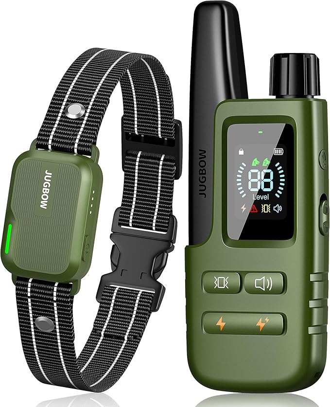 Jugbow Dog Shock Collar 3300FT Dog IPX7 Waterproof 4 Training