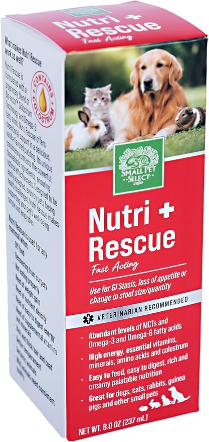 Small Pet Select Nutri-Rescue (Fast Nutrition to Keep GI Tract Moving) (8 OZ Liquid)