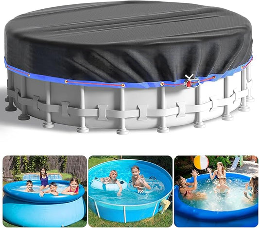 Bsmathom 18Ft Round Pool Cover for Above Ground Pools