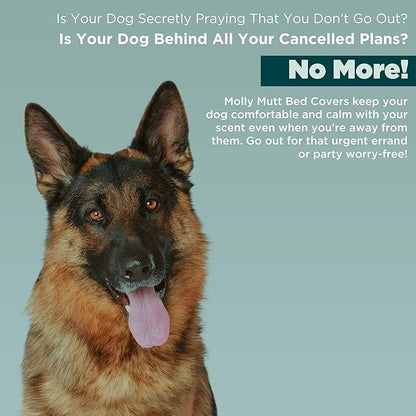 Molly Mutt Medium to Large Dog Bed Cover 27”X36”X5’’ - 100% Cotton