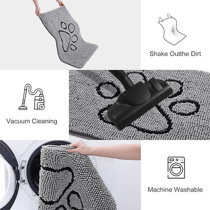 smiry Dog Door Mat for Muddy Paws (59x35 Inches,