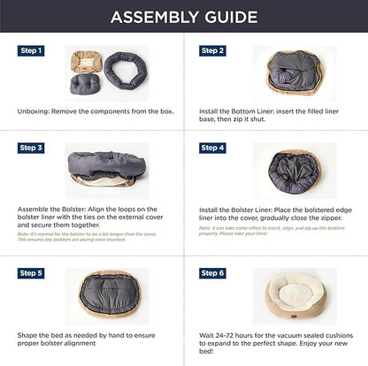 Bedsure Dog Bed for Medium Dogs 30 inches,