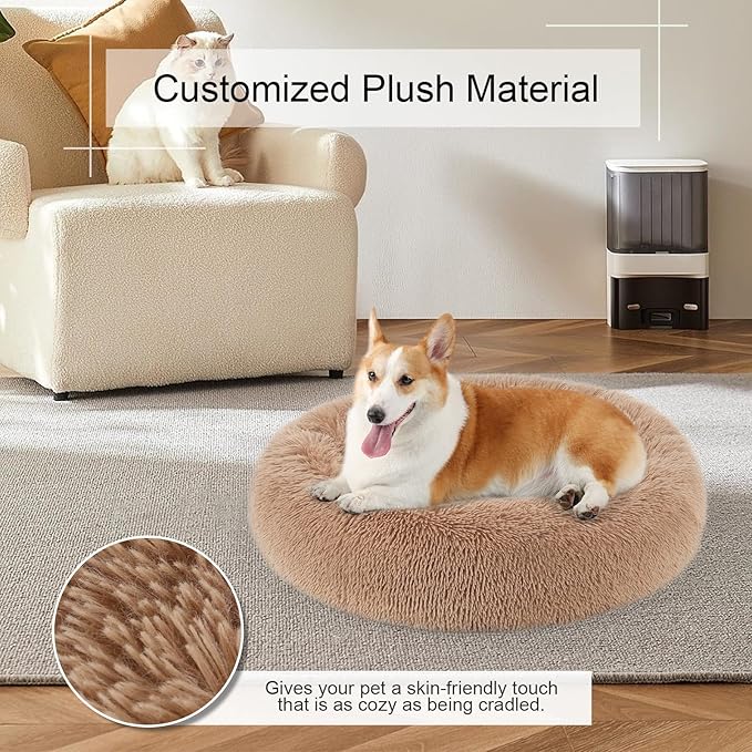 Dog Bed (44"x44"(Pack of 1), Camel)