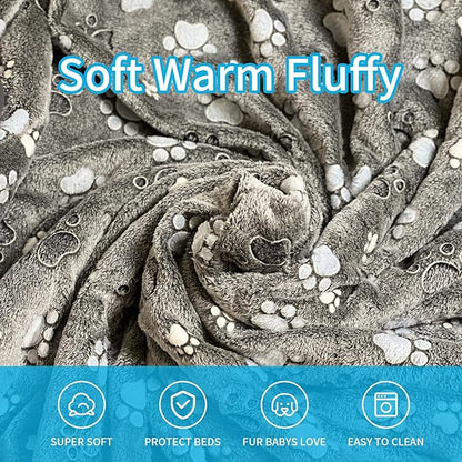 Glow Waterproof Dog Blanket Cats(paw80*60)