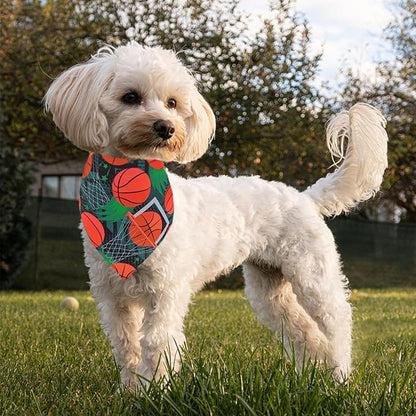 Basketball Dog Bandanas for Small Dogs Breed Cats 18 Inch 7PCS