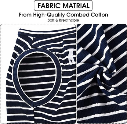 Koneseve Dog Shirt Vest Lightweight Stretchy Dog T-Shirt 2 Pack