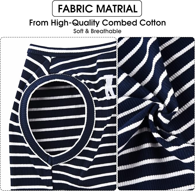 Koneseve Dog Shirt Vest Lightweight Stretchy Dog T-Shirts 2 Pack 5XL ]